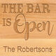 The Bar Is Open Small 10-inch Wood Bar Board Image 3 of 3